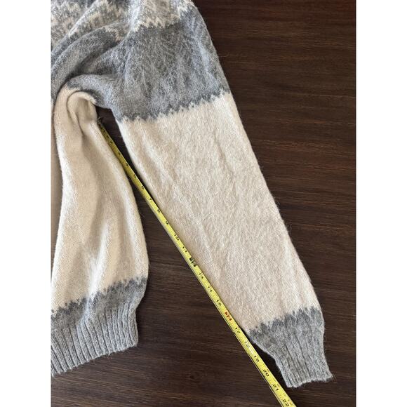 Shag Wool Nordic Sweater Adults Large Knit Pullover Vintage 90s Unisex - Picture 7 of 10